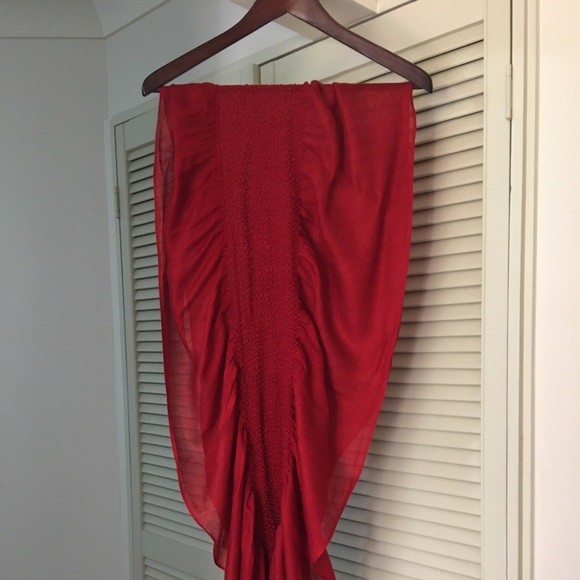 Portmans Deep Red Acrylic Scarf NWOT - Picture 14 of 15